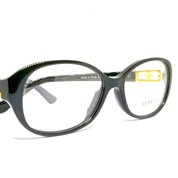 VERSACE "3179-B-A" EYEGLASSES WITH DEMO LENS: - Picture 4 of 16